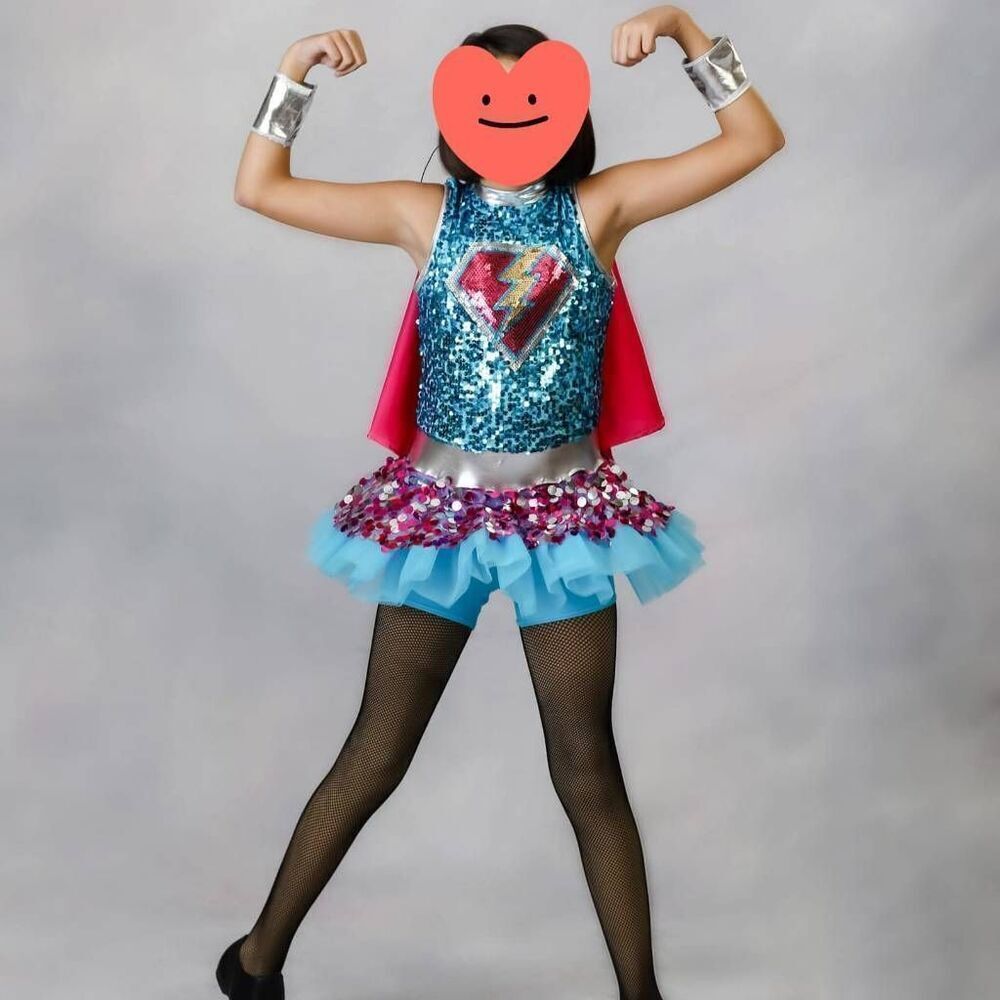 Weissman dance costume M Child Super girl